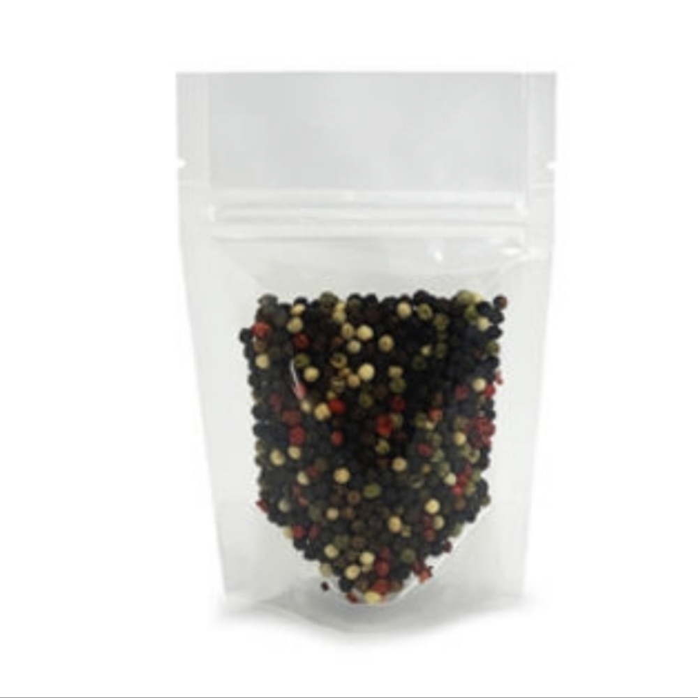 NEW Clear Stand-up Pouch with zipper / Clear x100, NEW Bag 2 oz (57 g) BONUS